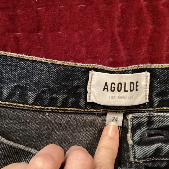 Agolde 90s Pinch waist jeans, size 24, like new - Picture 6 of 14